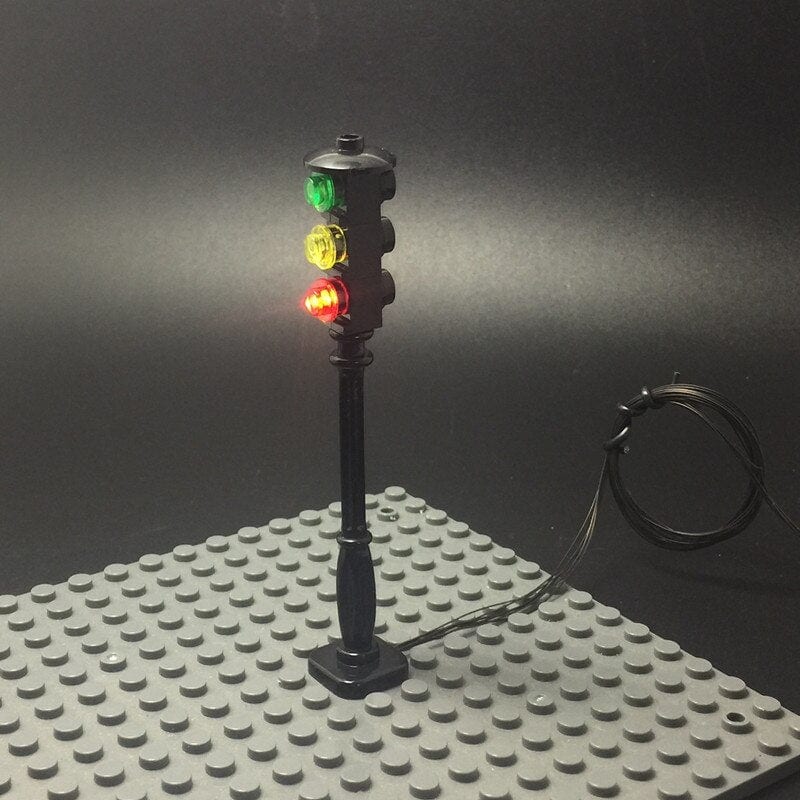 Light Kit for MOC Accessory LED Lamp Post Street Light / Spotlight / Traffic Light For City Series Bricks Block Model - Image 7