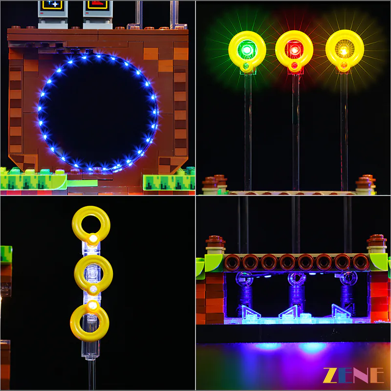 Light Kit for Sonic the Hedgehogs™ – Green Hill Zone #21331 (Ver. 2) - Image 3