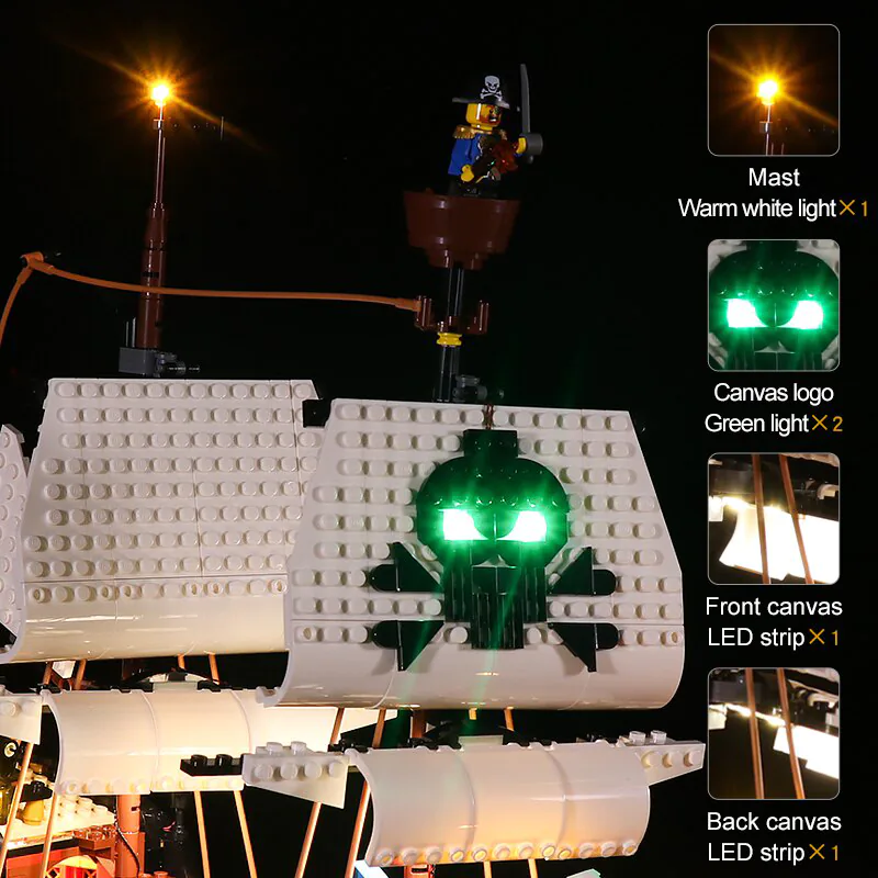 Light Kit for Pirate Ship #31109 - Image 3