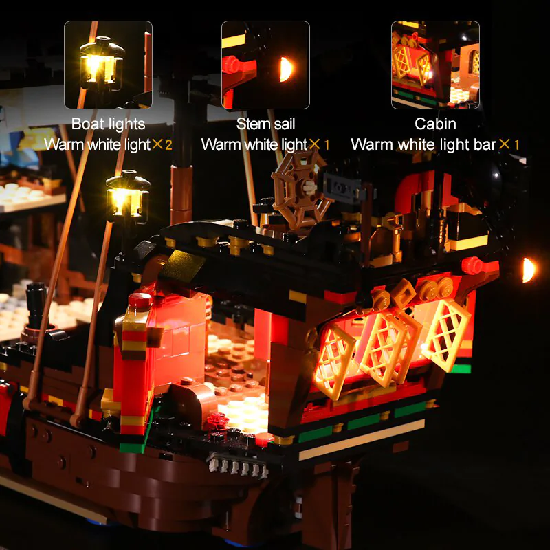 Light Kit for Pirate Ship #31109 - Image 4