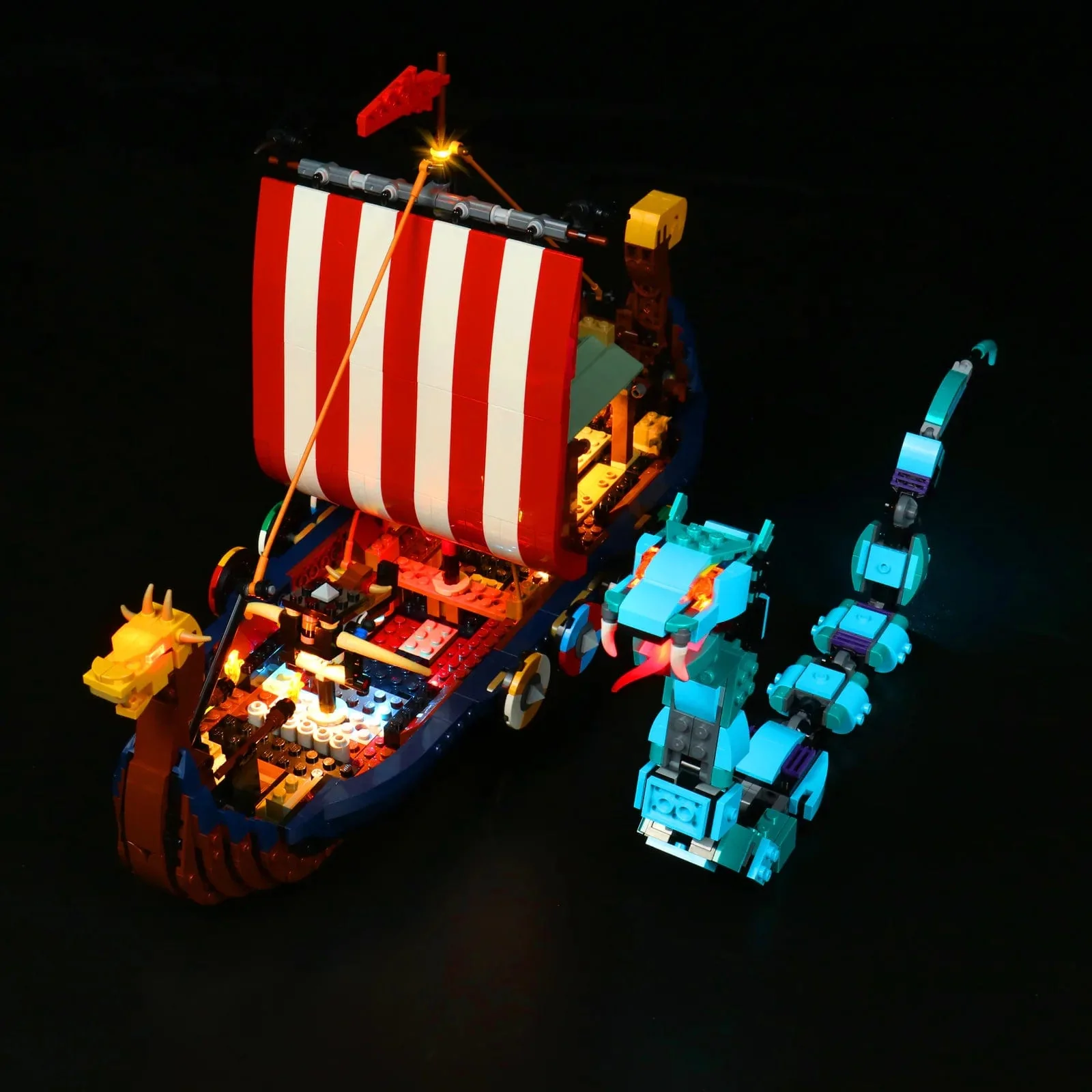 Light Kit for Viking Ship and the Midgard Serpent #31132 - Image 2