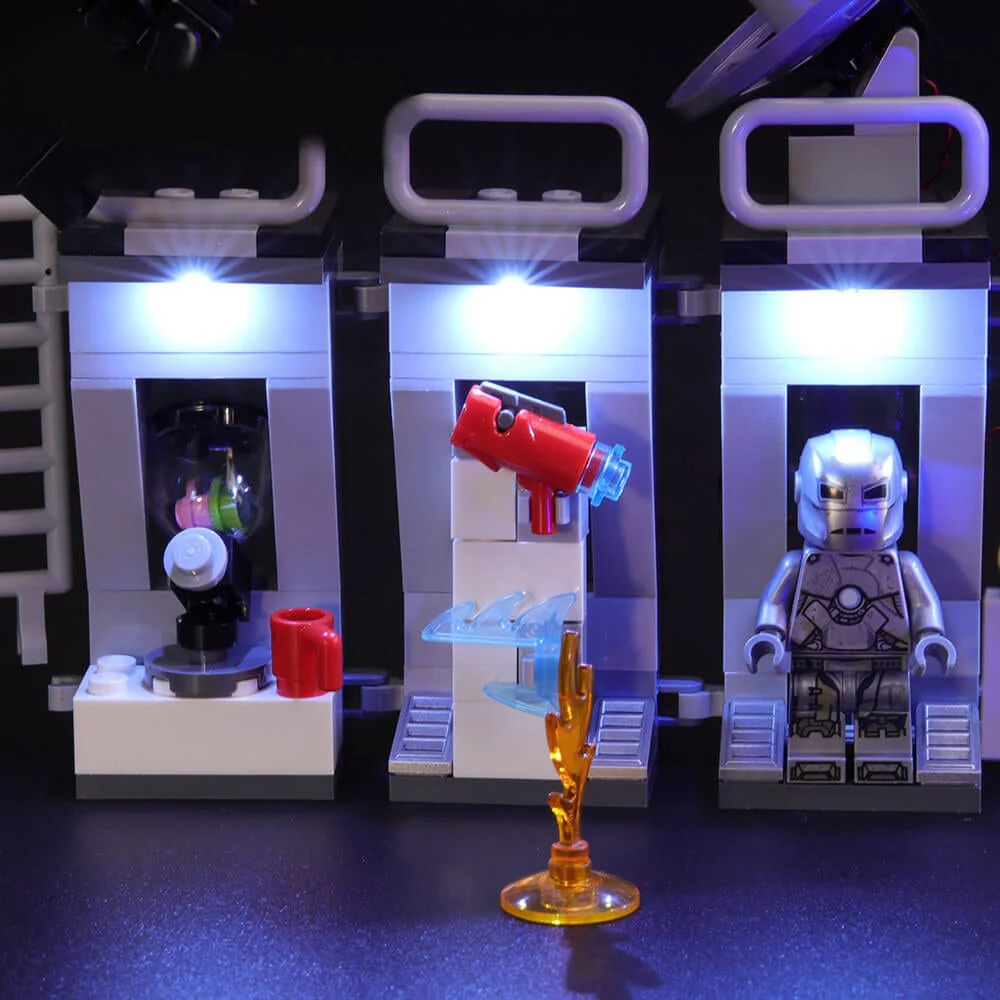 Light Kit for Tony Stark Armored hall #76125 - Image 4