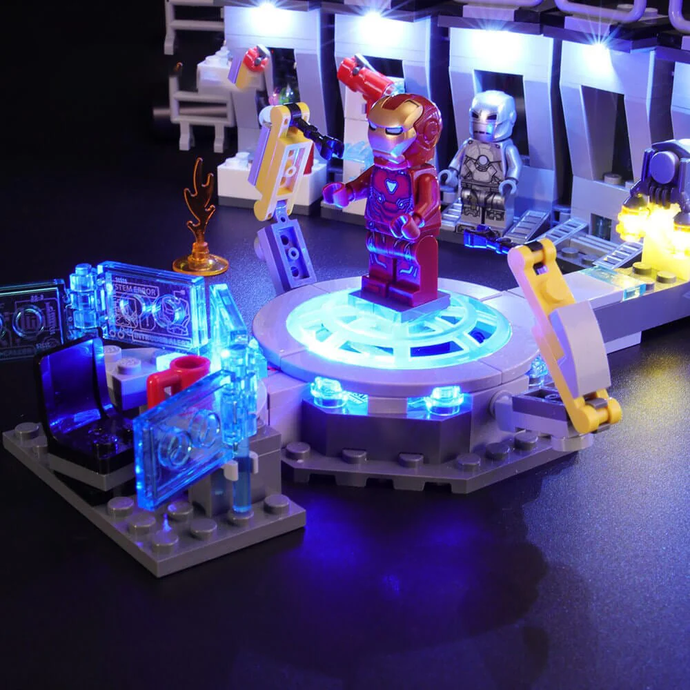 Light Kit for Tony Stark Armored hall #76125 - Image 5