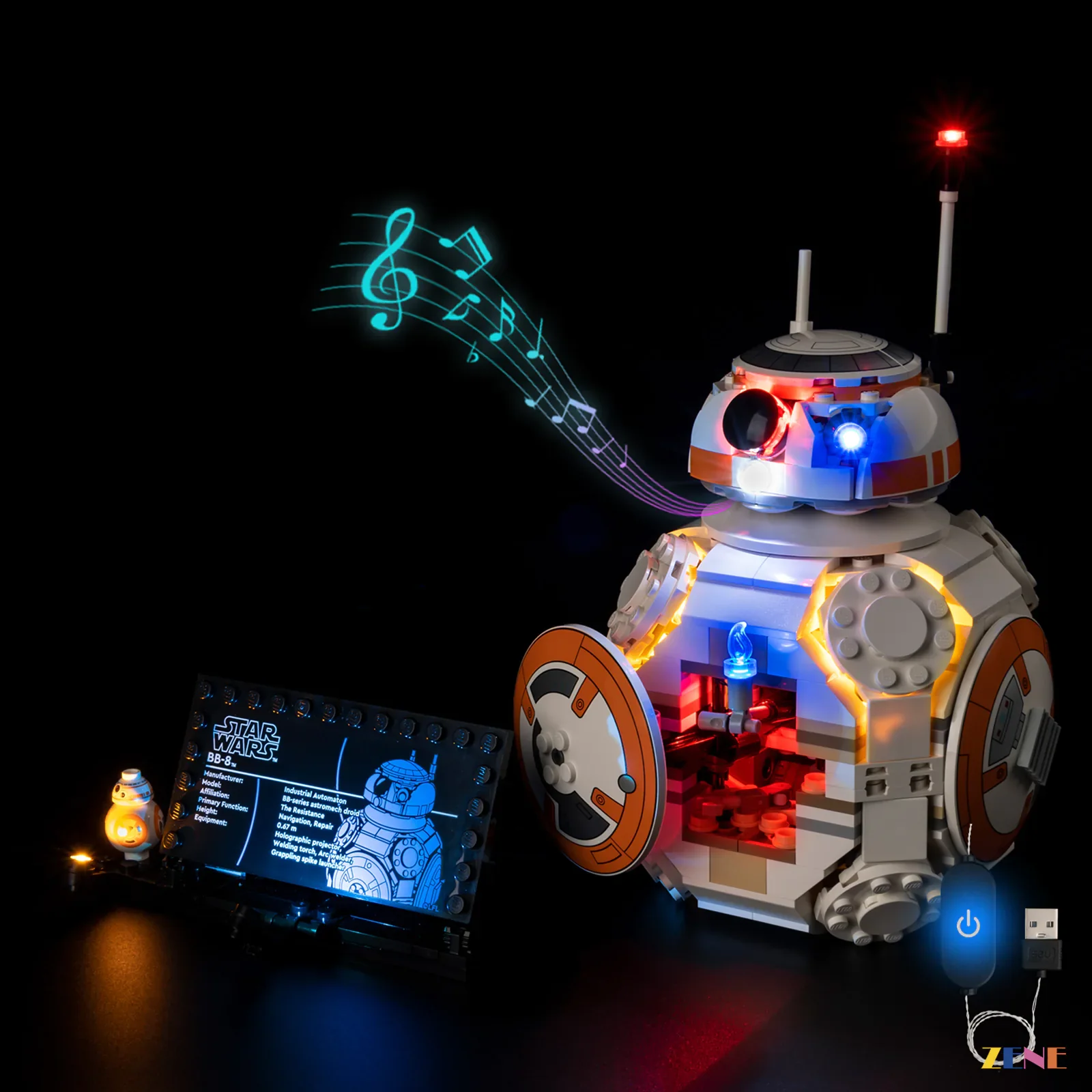 Light Kit for BB8 Astromech Droid #75452 - Image 2