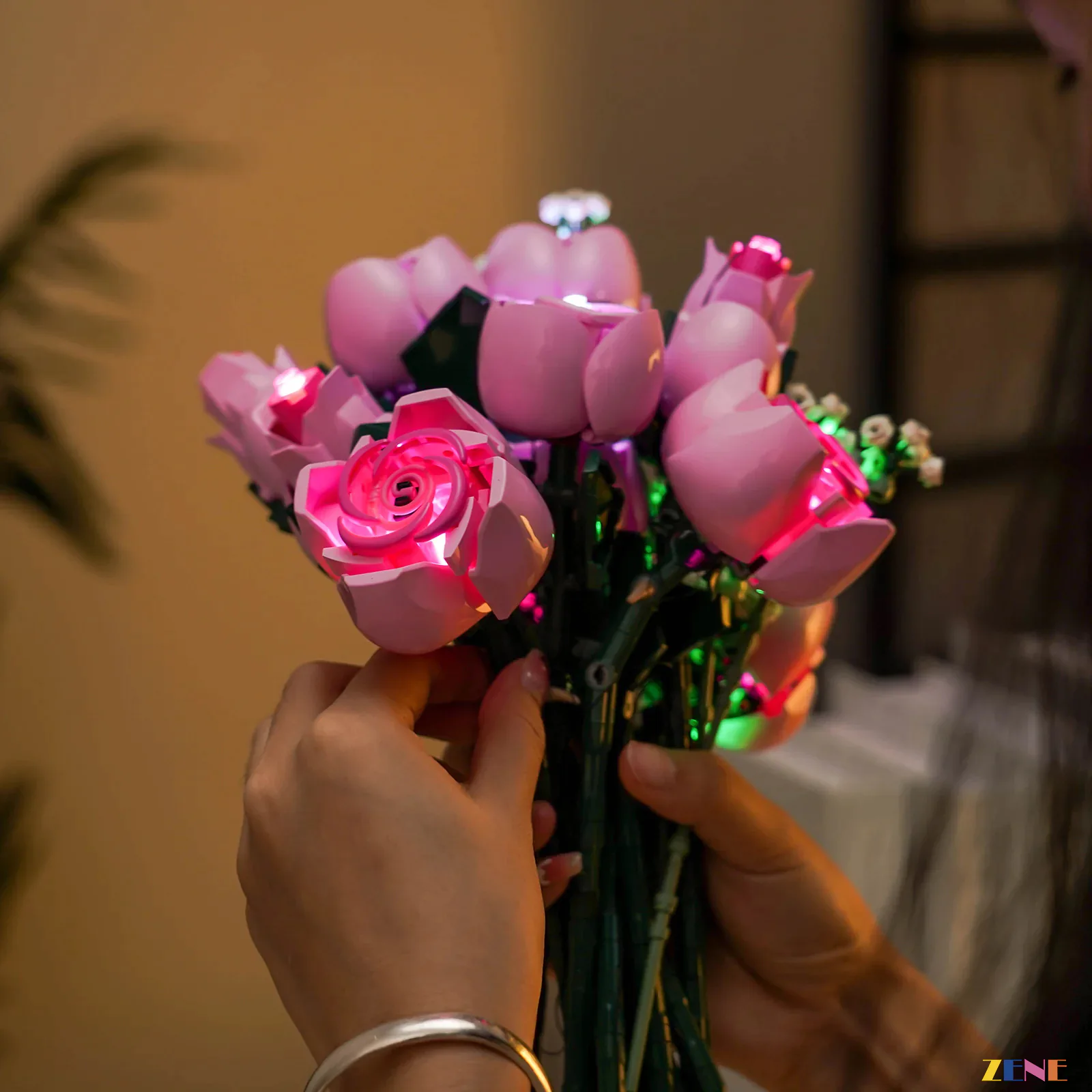 Light Kit for Bouquet of Pink Roses #10374 - Image 2