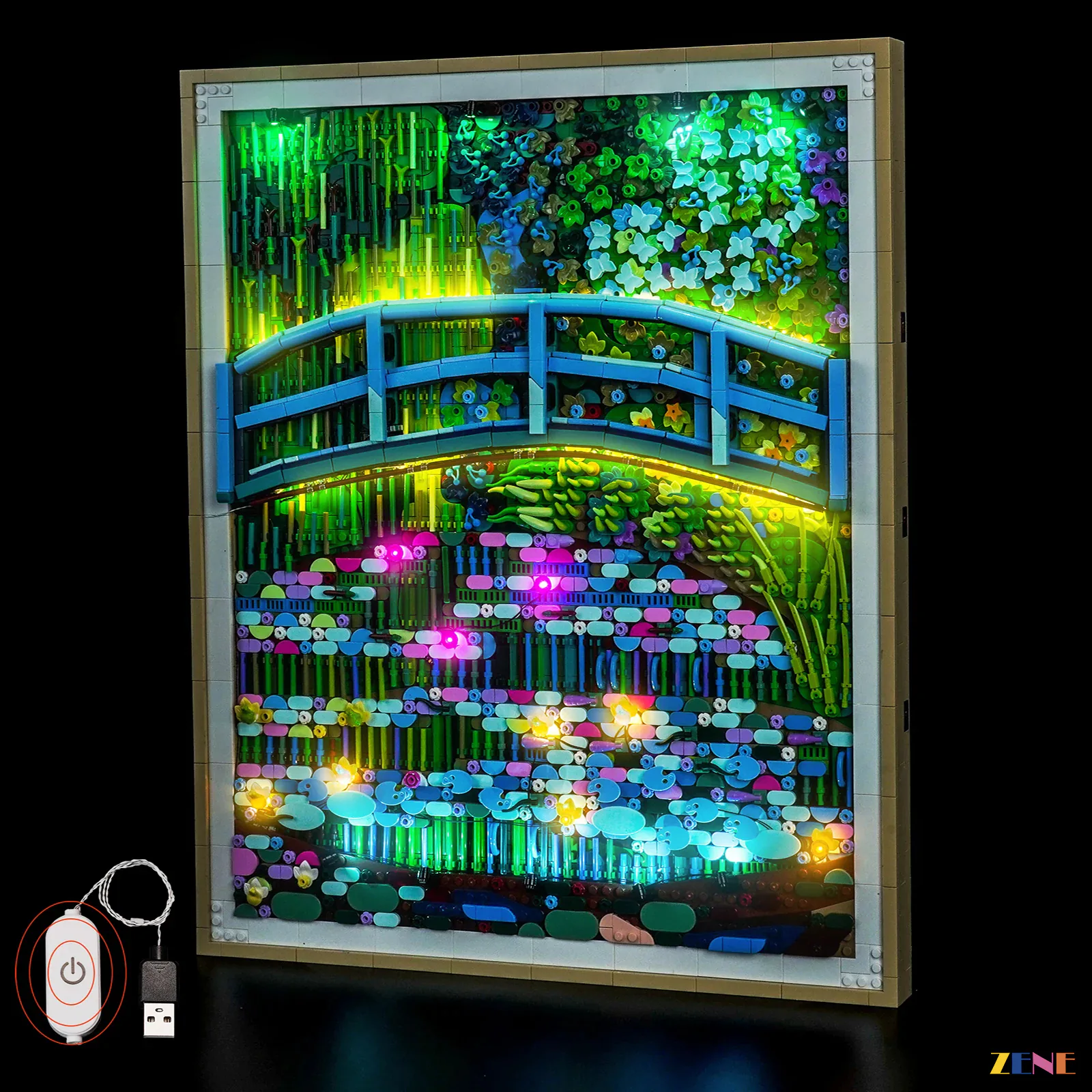 Light Kit for Claude Monet – Bridge over a Pond of Water Lilies #31220 - Image 5