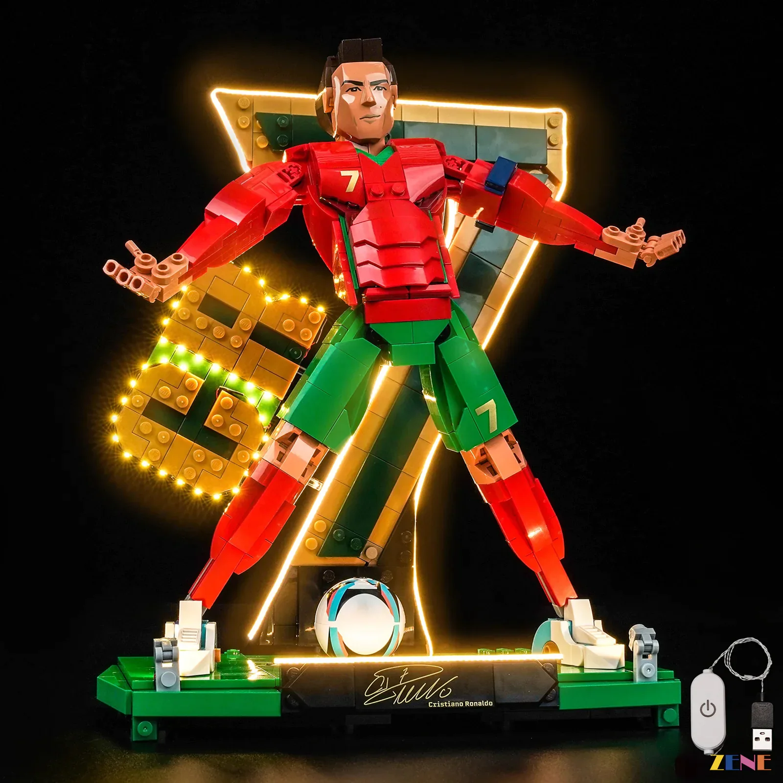 Light Kit for Cristiano Ronaldo – Soccer Legend #43016 - Image 3