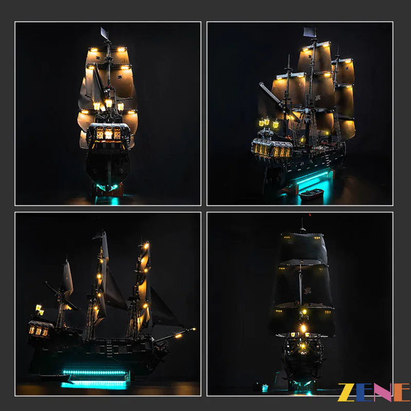 Light Kit for Jack Sparrow's Pirate Black Pearl Ship #10365 (Ver.2) - Image 6