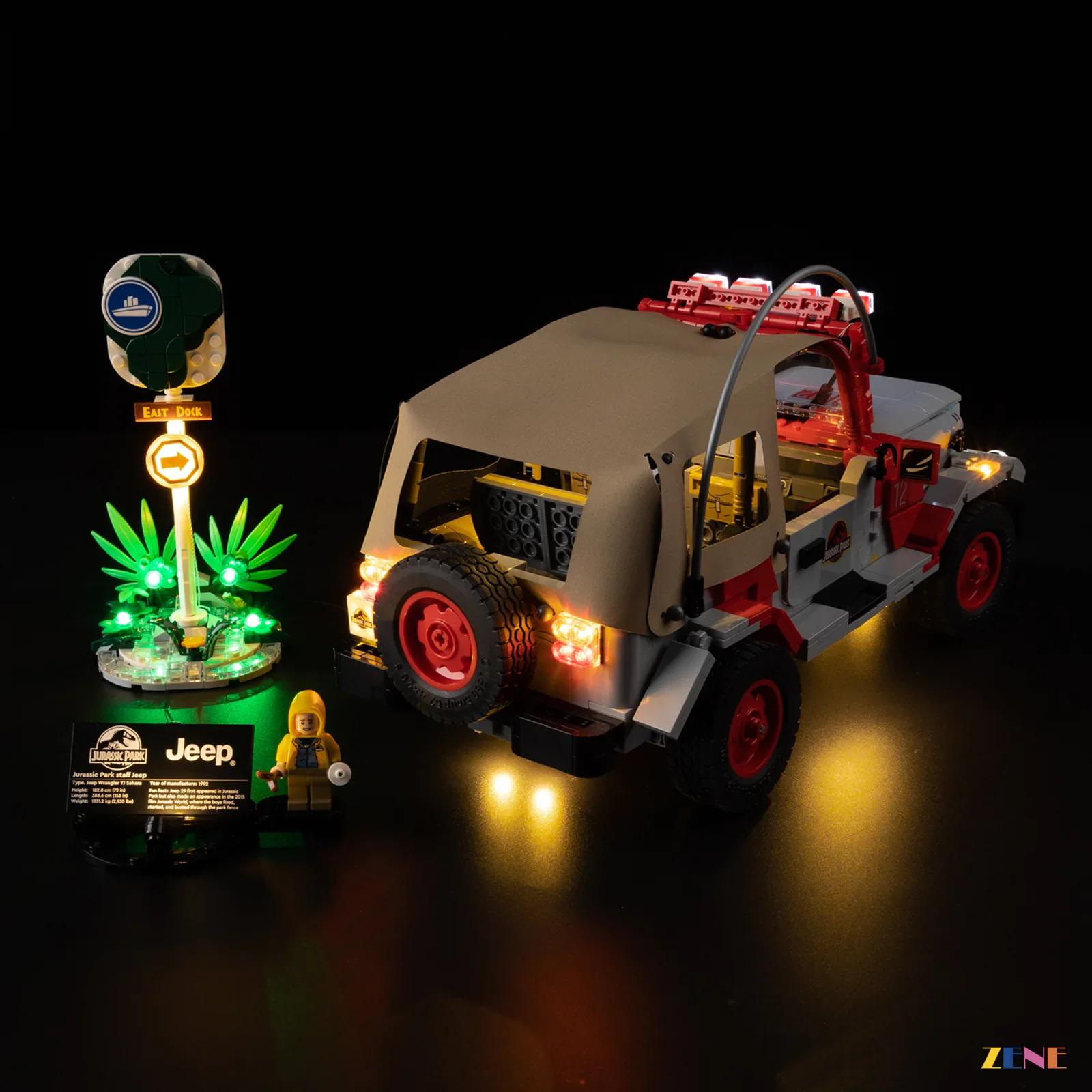 Light Kit for Jurassic Park Jeep Wrangler #77984 - Image 4