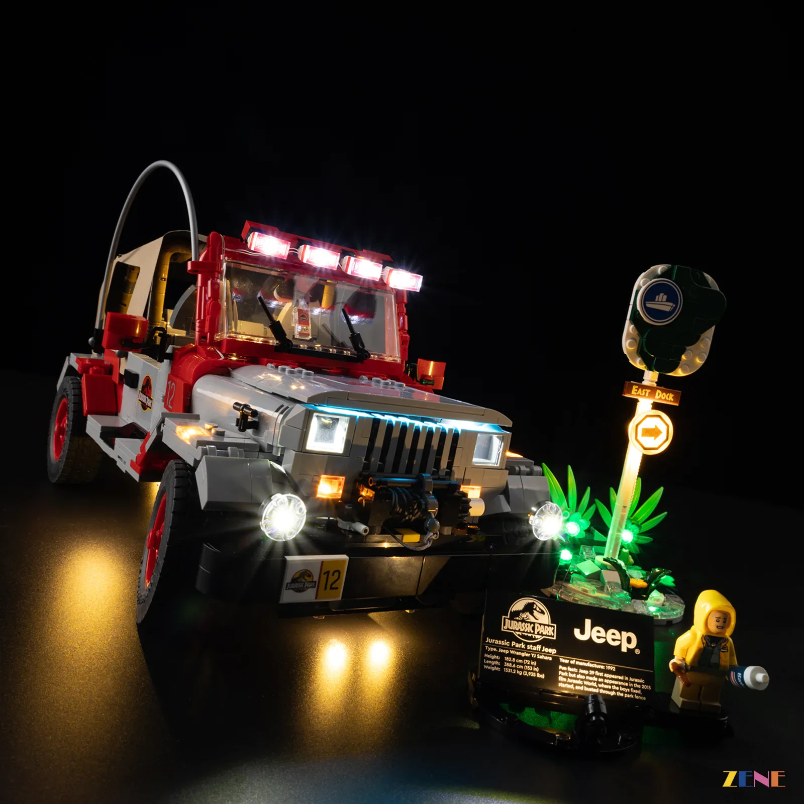 Light Kit for Jurassic Park Jeep Wrangler #77984 - Image 6