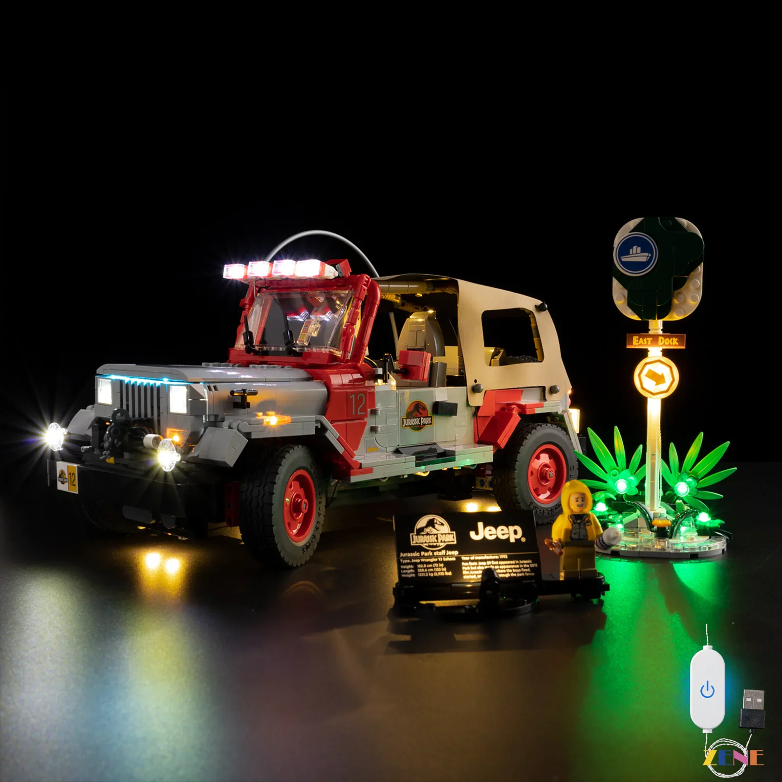 Light Kit for Jurassic Park Jeep Wrangler #77984 - Image 8
