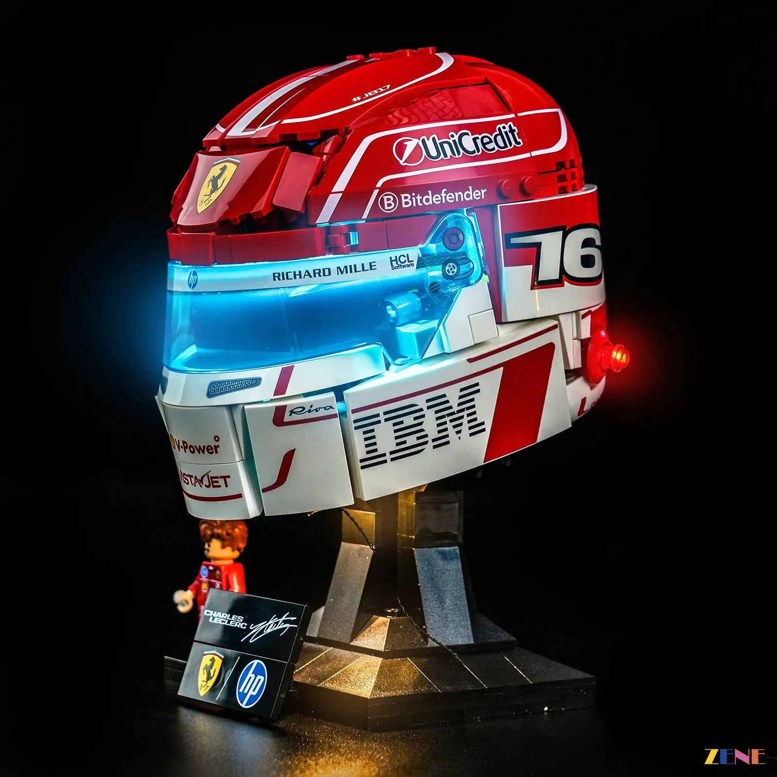 Light Kit for Scuderia Ferrari HP Charles Leclerc Helmet #43014 - Image 2