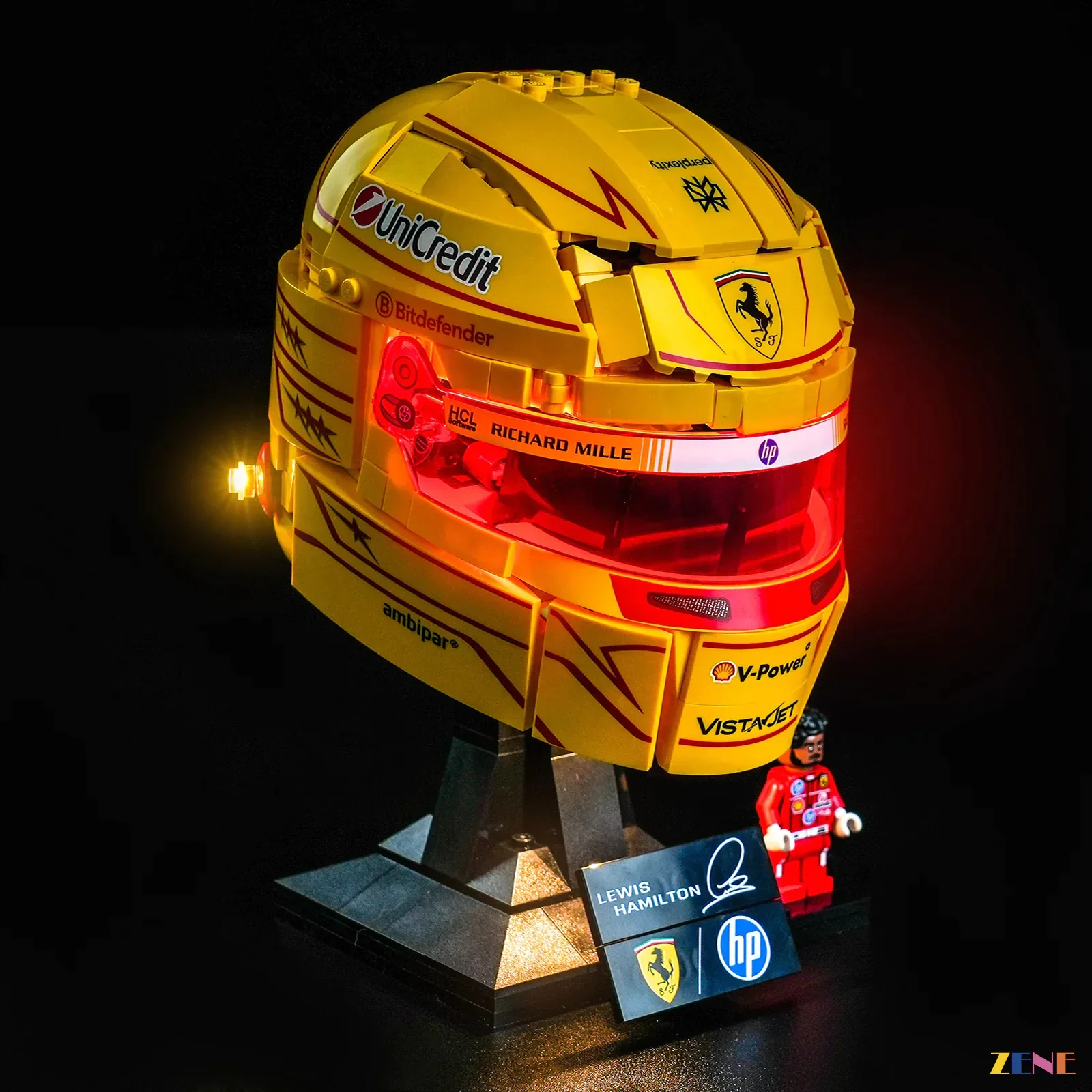 Light Kit for Scuderia Ferrari HP Lewis Hamilton Helmet #43022 - Image 3