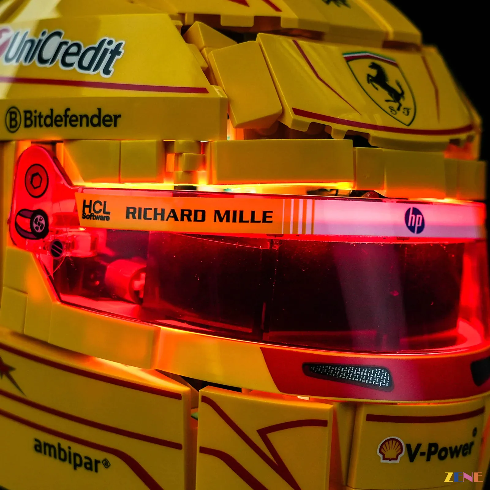 Light Kit for Scuderia Ferrari HP Lewis Hamilton Helmet #43022 - Image 4