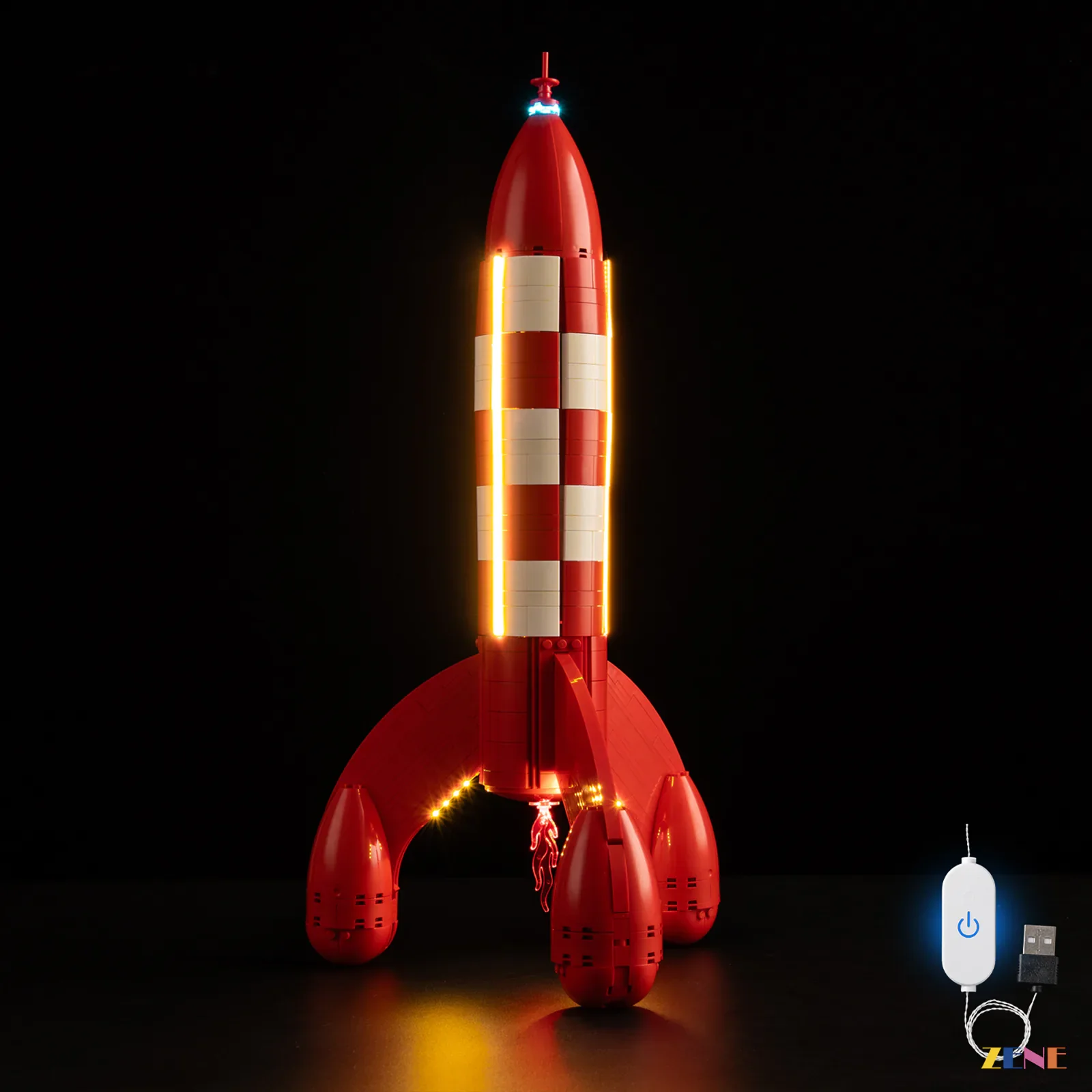 Light Kit for Tintin Moon Rocket #21367 (Ver. 2) - Image 3