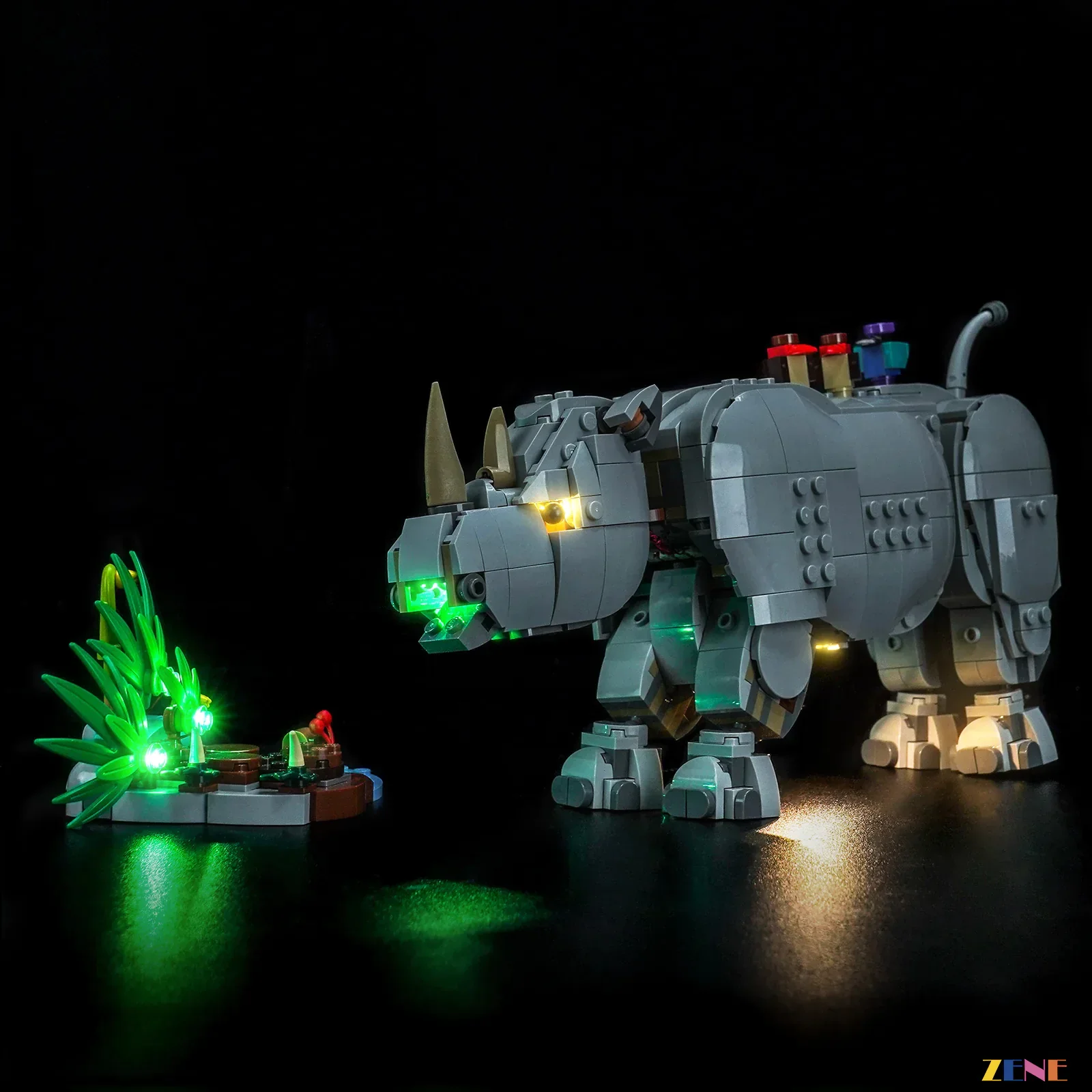 Light Kit for Wild Animals: Majestic Rhino with Birds #31171 - Image 5