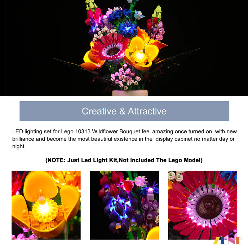 Light Kit for Flower Wildflower Bouquet #10313 - Image 4