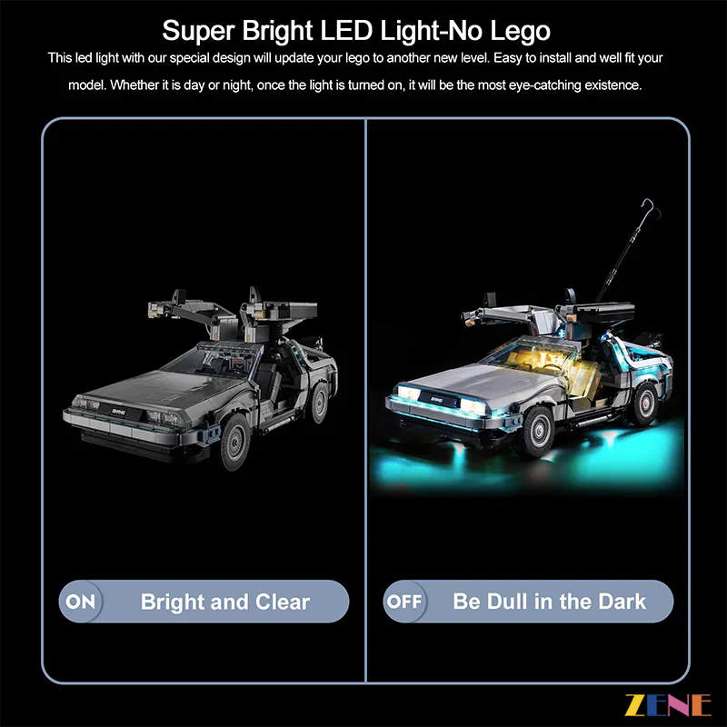 Light Kit for Back to the Future Time Machine #10300 - Image 5