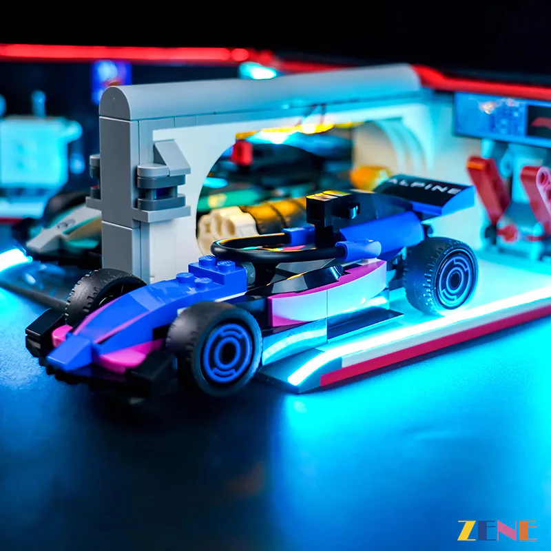 Light Kit for City F1 Garage Mercedes-AMG Alpine Cars #60444 - Image 6
