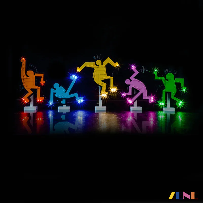 Light Kit for Dancing Figures #31216 Art Keith Haring - Image 10