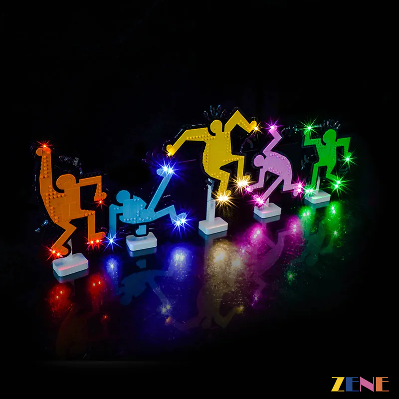 Light Kit for Dancing Figures #31216 Art Keith Haring - Image 2