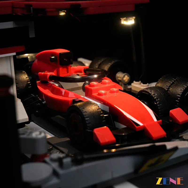 Light Kit for F1 Pit Stop & Pit Crew with Ferrari Car #60443 - Image 6