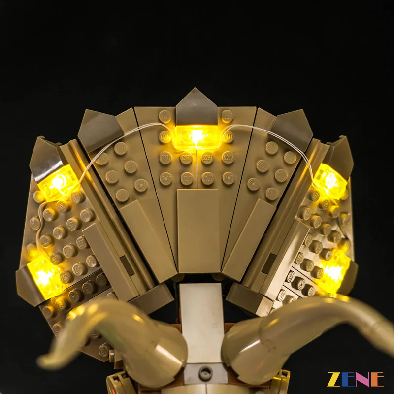 Light Kit for Jurassic World Dinosaur Fossils: Triceratops Skull #76969 - Image 5