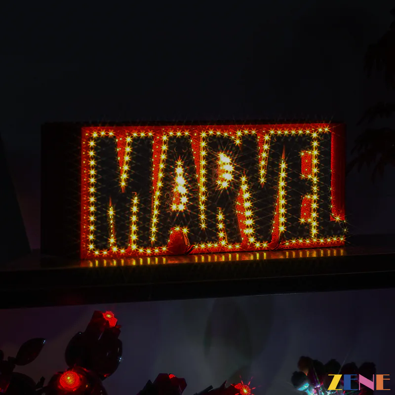 Light Kit for Marvel Logo & Minifigures #76313 - Image 2