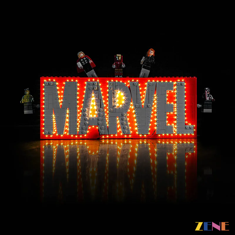 Light Kit for Marvel Logo & Minifigures #76313 - Image 4