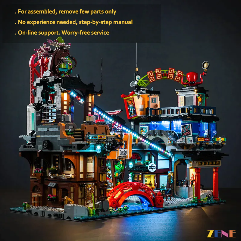 Light Kit for NINJAGO City Markets #71799 (Ver. 2)