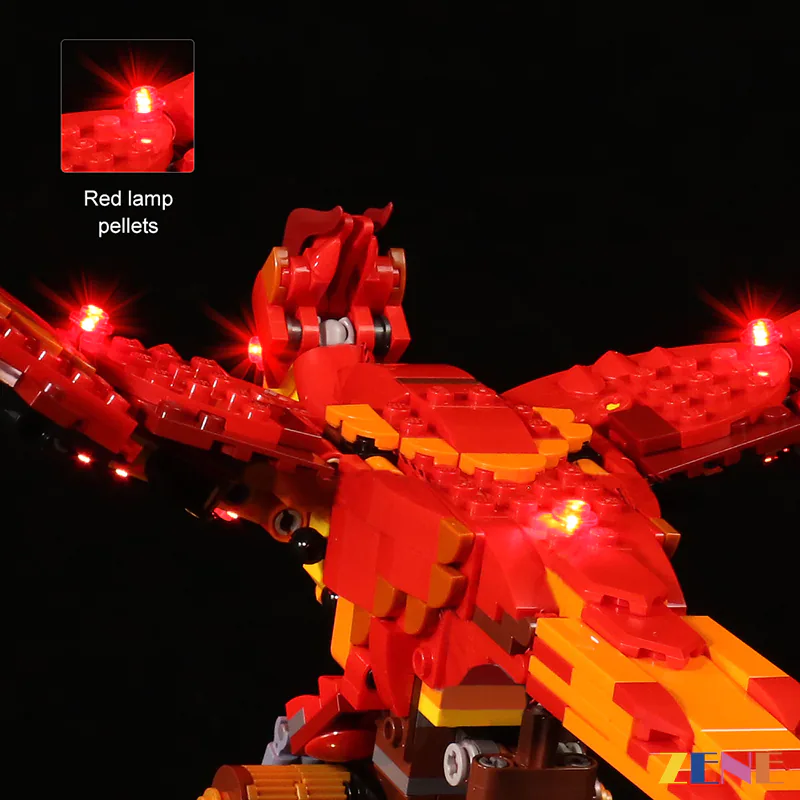 Light Kit for Fawkes Dumbledore’s Phoenix #76394 - Image 3