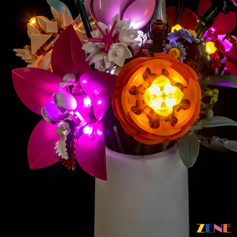 Light Kit for Pretty Pink Flower Bouquet #10342 - Image 3