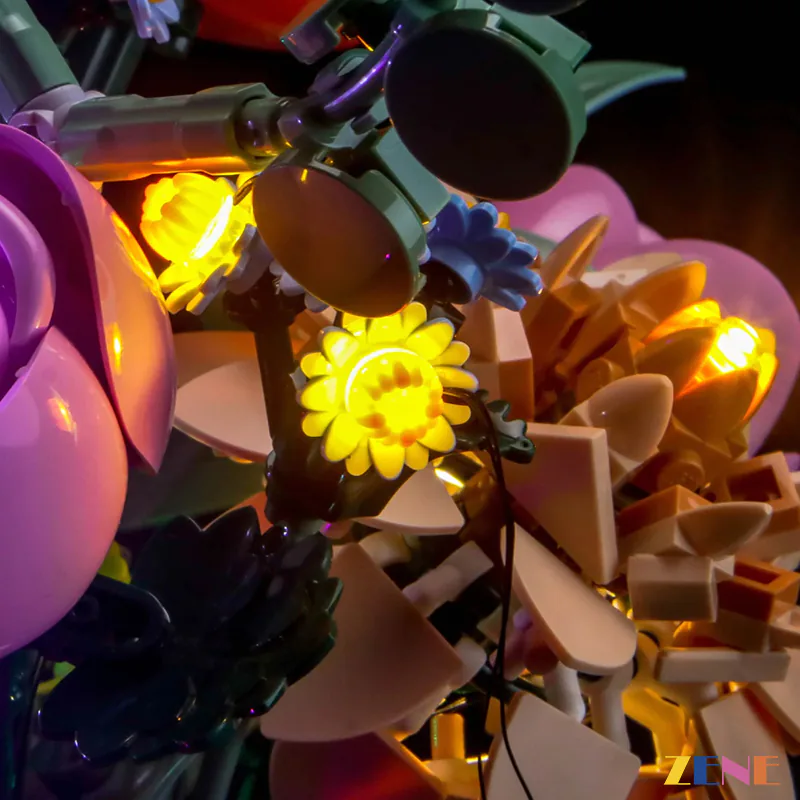 Light Kit for Pretty Pink Flower Bouquet #10342 - Image 4