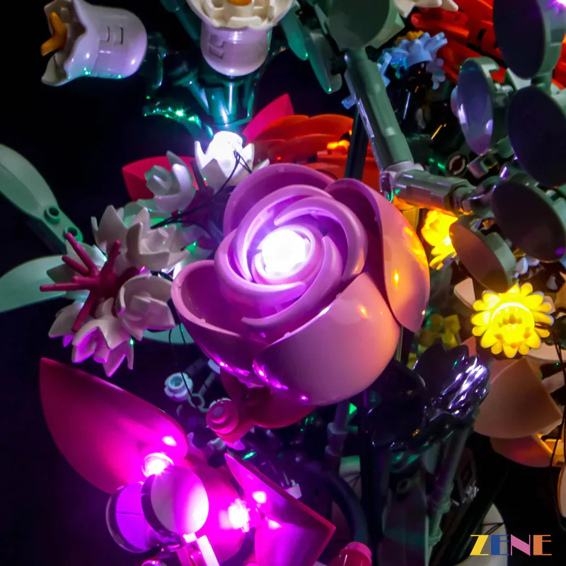 Light Kit for Pretty Pink Flower Bouquet #10342 - Image 5