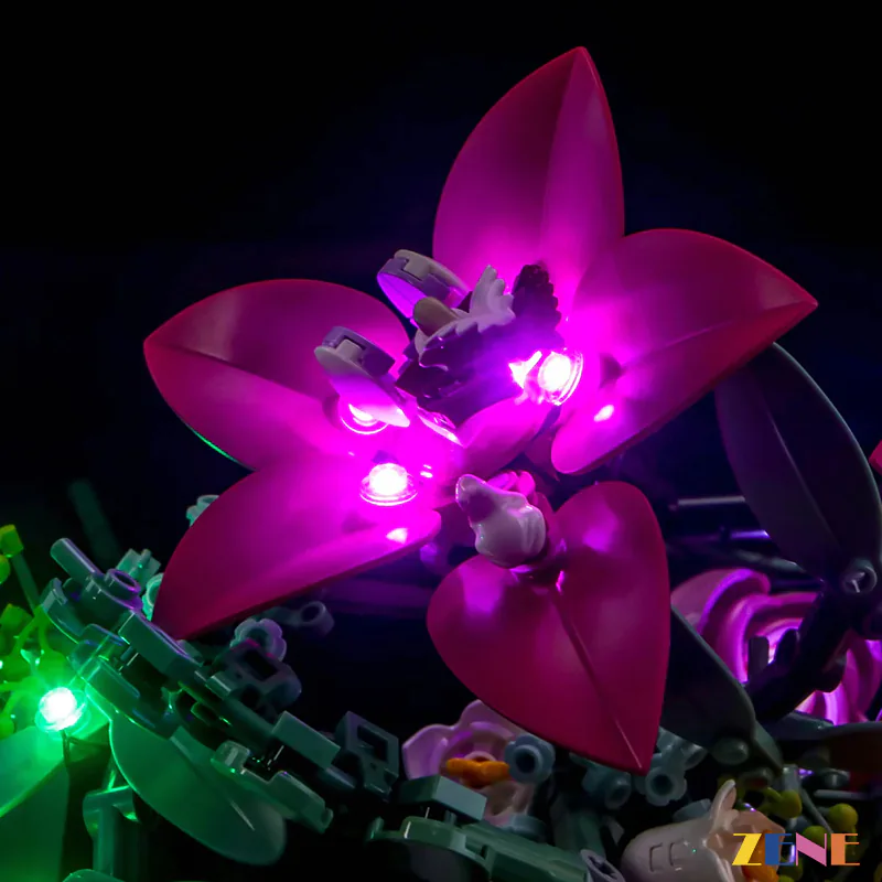 Light Kit for Pretty Pink Flower Bouquet #10342 - Image 6