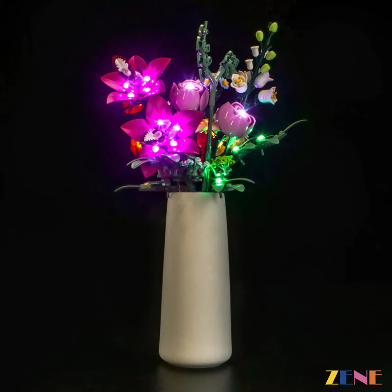 Light Kit for Pretty Pink Flower Bouquet #10342 - Image 7