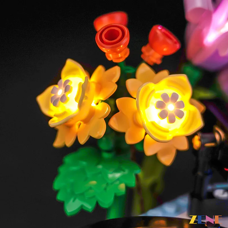 Light Kit for Record Player with Flowers #31172 - Image 2