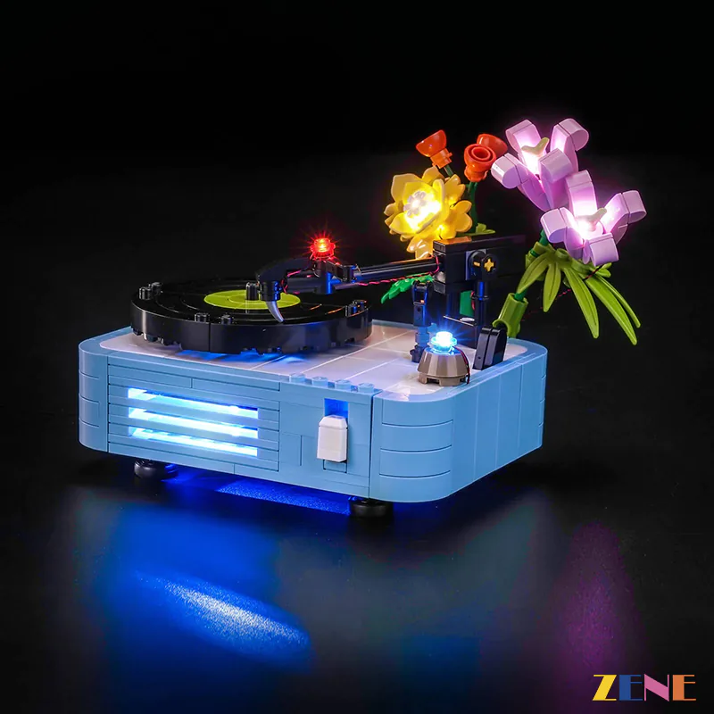 Light Kit for Record Player with Flowers #31172 - Image 3