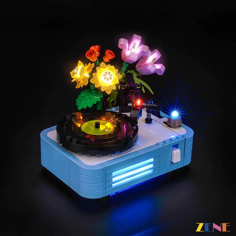 Light Kit for Record Player with Flowers #31172 - Image 5