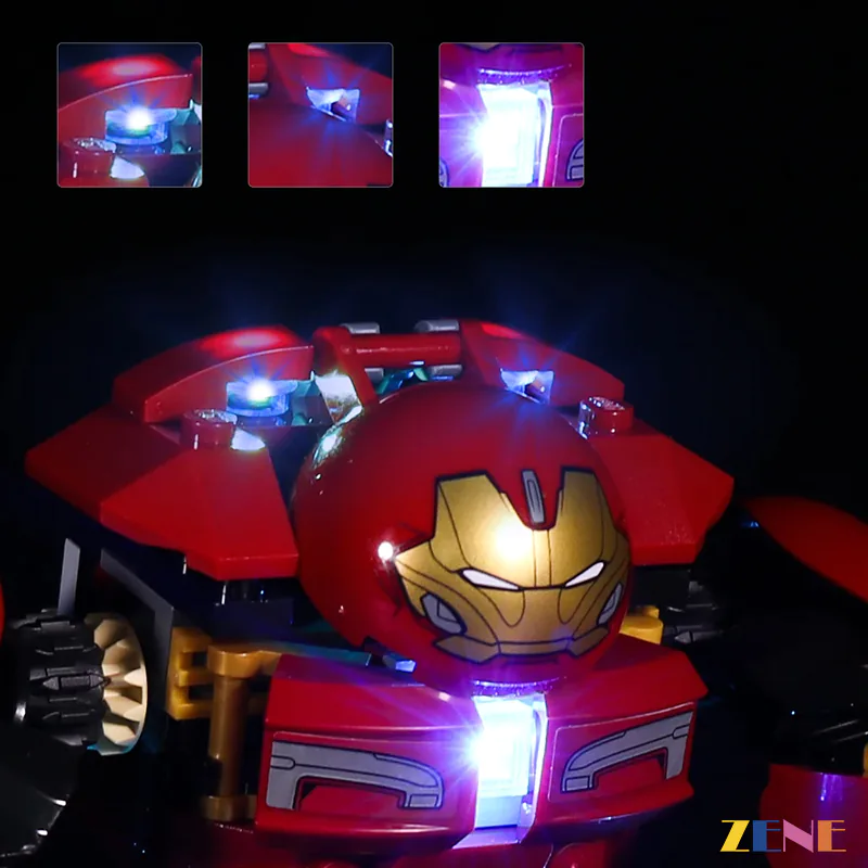 Light Kit for The Hulkbuster Smash-Up #76104 - Image 2