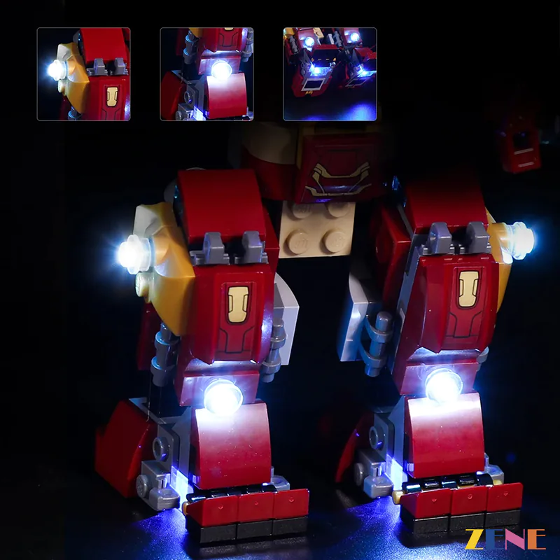 Light Kit for The Hulkbuster Smash-Up #76104 - Image 3