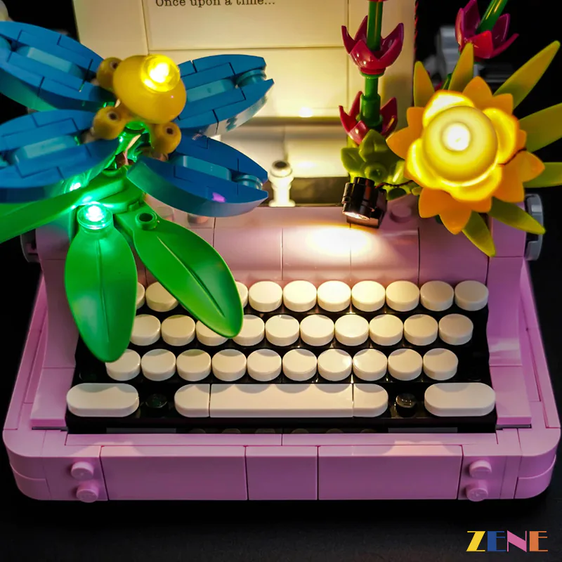 Light Kit for Typewriter with Flowers #31169 - Image 2
