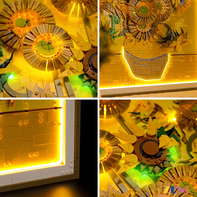 Light Kit for Vincent van Gogh Sunflowers Art #31215 - Image 8