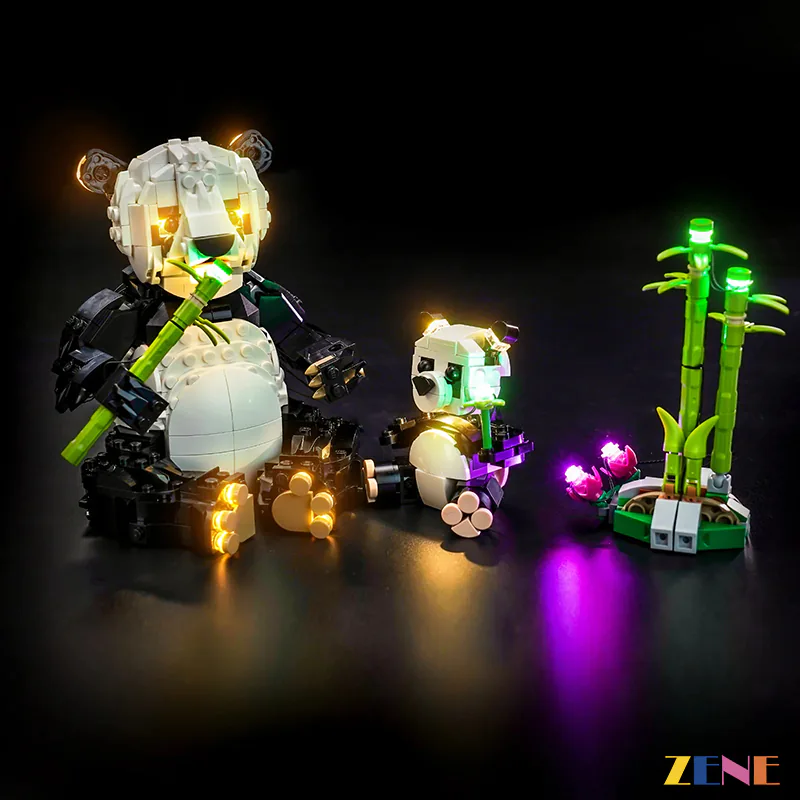 Light Kit for Wild Animals Panda Family 31165
