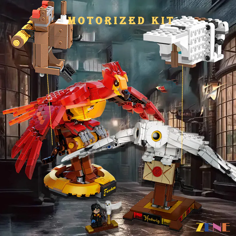 Motorized Kit for Hedwig #75979 & Fawkes Dumbledore’s Phoenix #76394 Power Functions