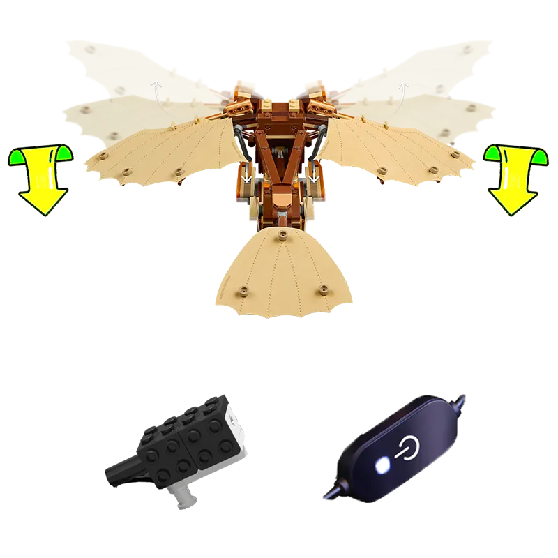 Motorized Kit for Leonardo da Vinci's Flying Machine #10363 (Power Functions)
