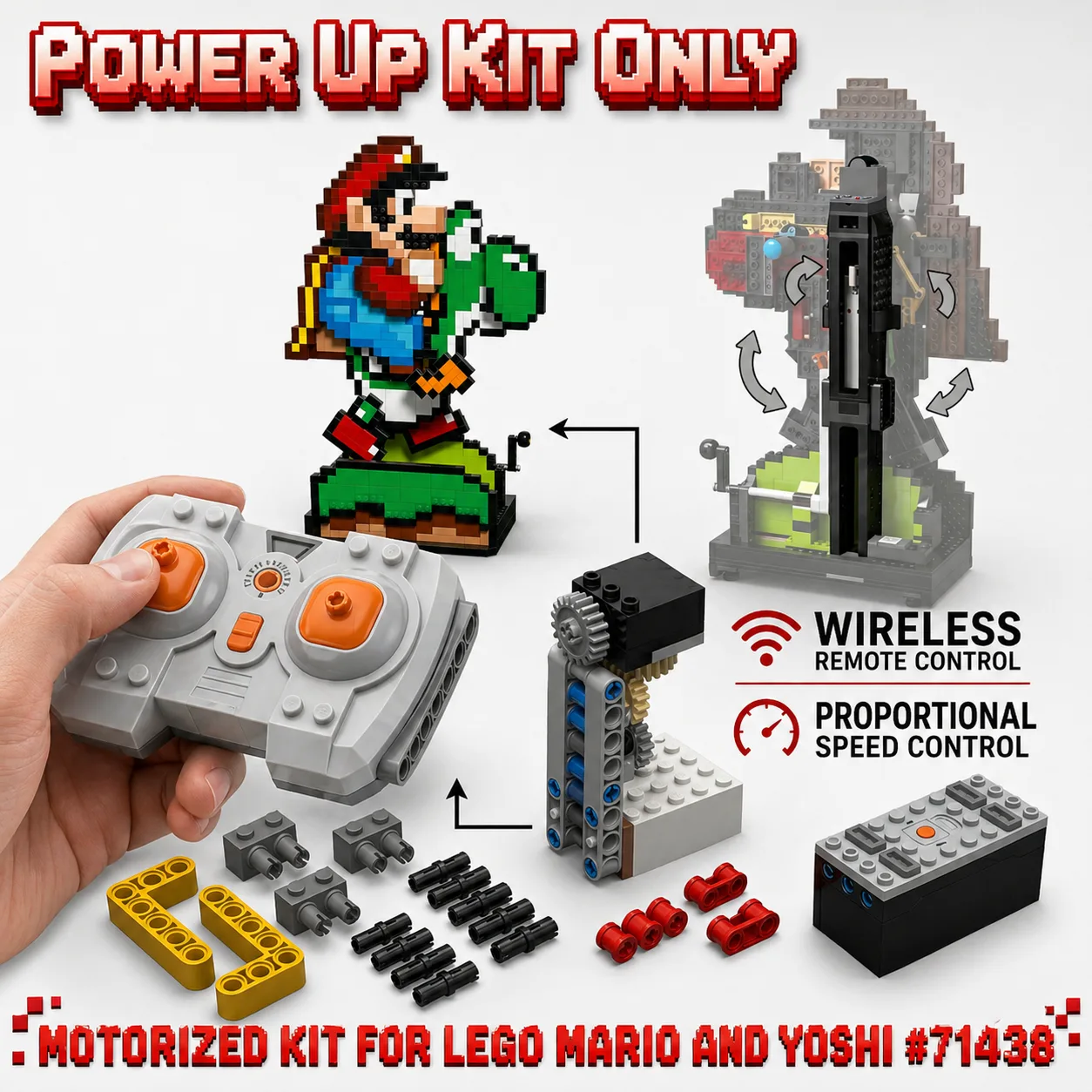 Motorized Kit for Mario and Yoshi #71438 Power Functions