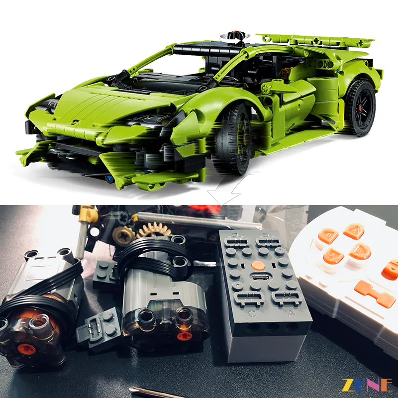 Power Functions for Lamborghini Huracán Tecnica #42161 RC Motorized
