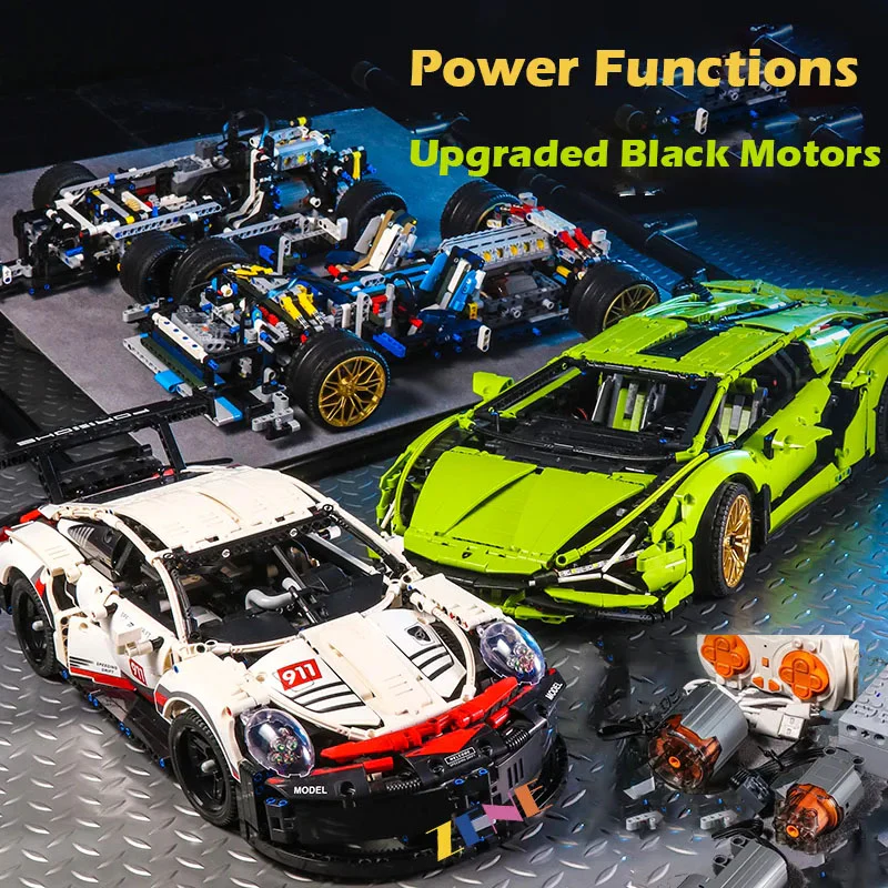 Power Functions Kit for Porsche 911 RSR #42096 Motor - Image 5