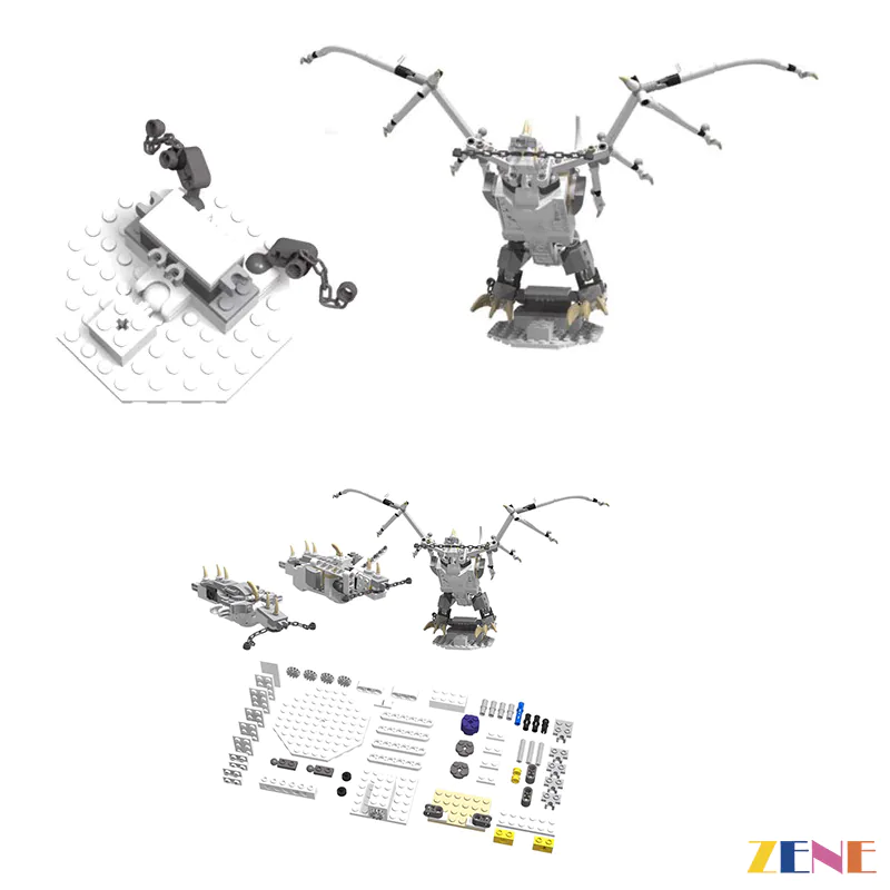 Motorized Kit for Gringotts Wizarding Ukrainian Ironbelly dragon #76417 Power Functions - Image 2